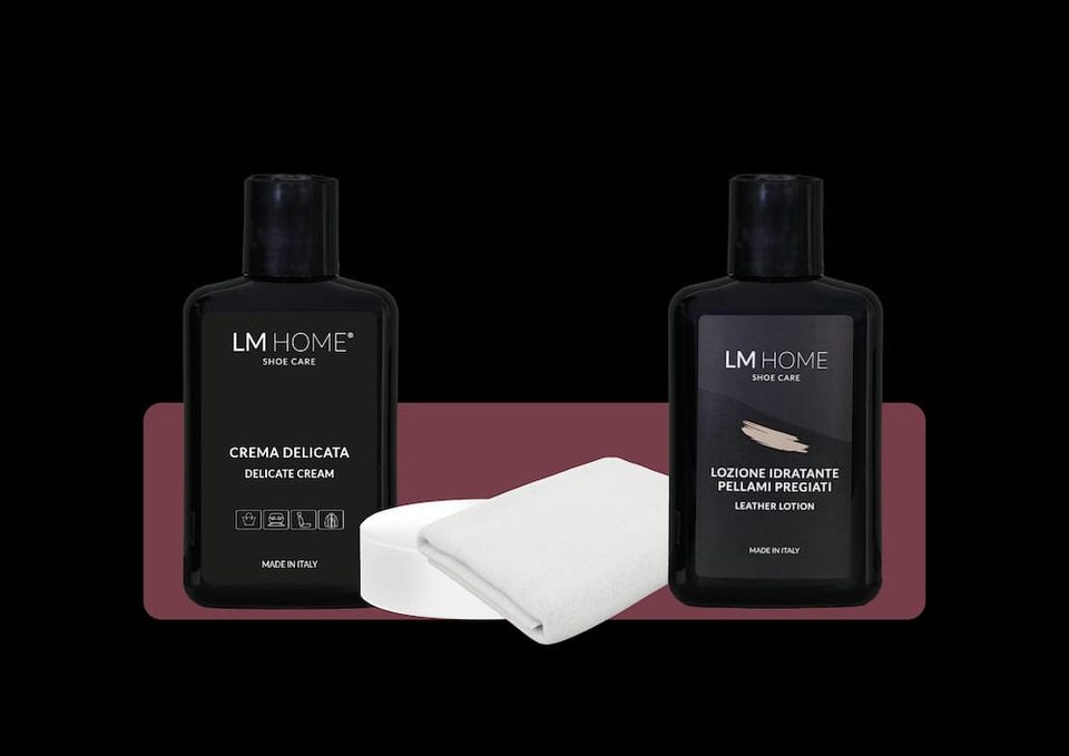 Il contenuto del kit cura borse in pelle LM Home