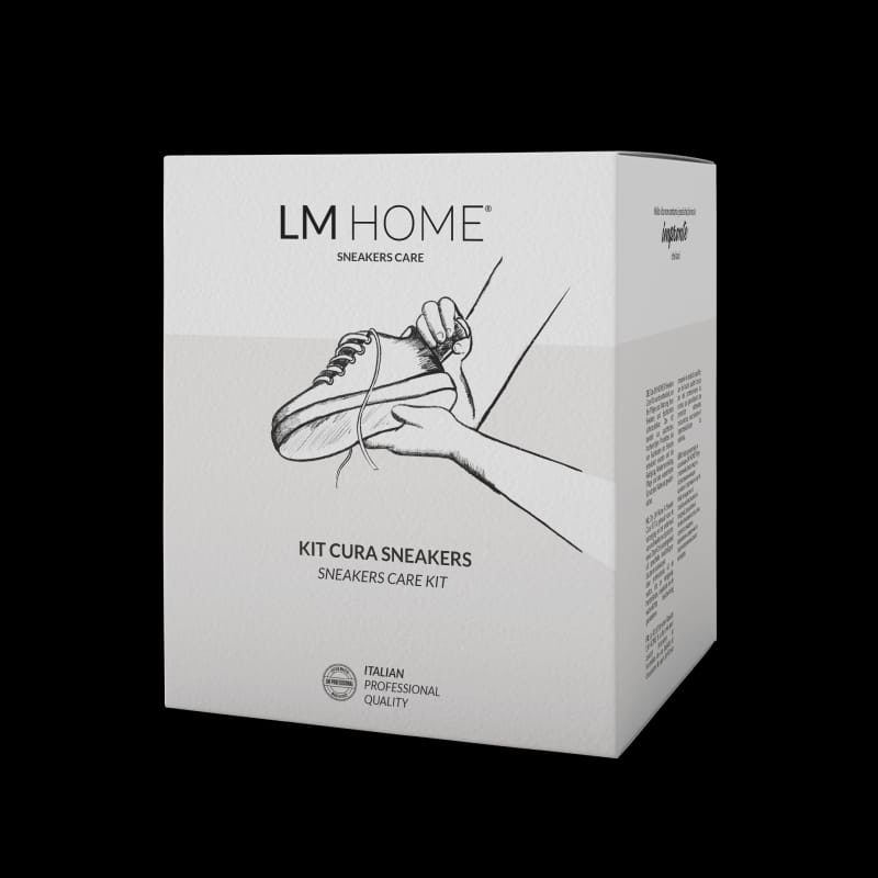 La scatola del kit cura sneakers LM Home